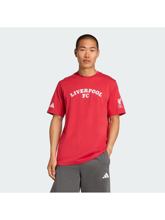 adidas adidas Koszulka techniczna Liverpool FC US Pack Tee Czerwony Regular Fit