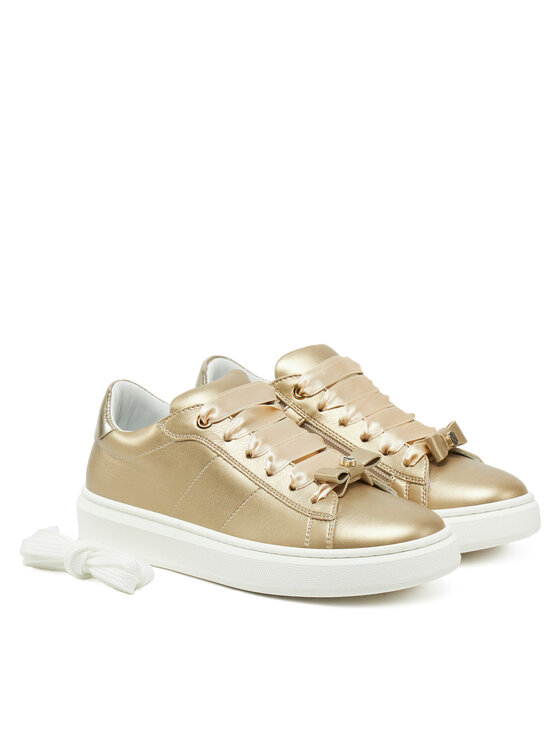 Calvin Klein Jeans Calvin Klein Jeans Sneakersy Low Cut Lace-Up Sneaker V4A9-83046-1322 S Złoty