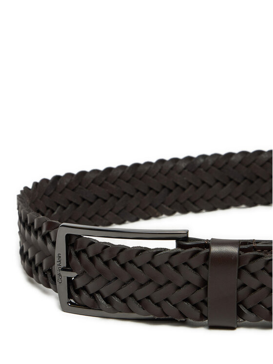 Calvin Klein Calvin Klein Чоловічий ремінь Ck Casual Elongated Braided 35mm K50K512655 Коричневий