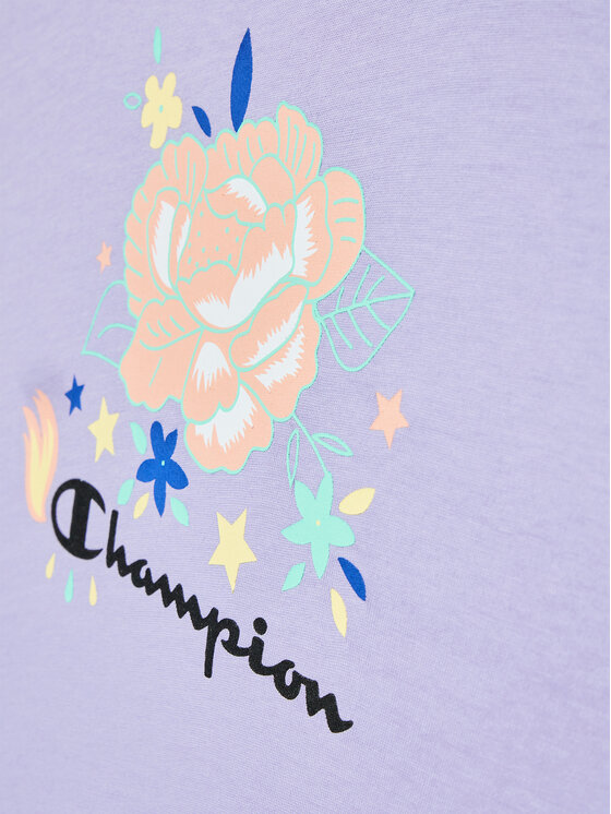 Champion Champion Набір футболка і спортивні шорти 404397 Фіолетовий Custome Fit