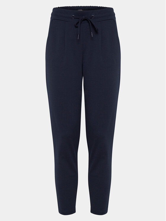 ICHI Pantaloni din material 20104757 Bleumarin Slim Fit