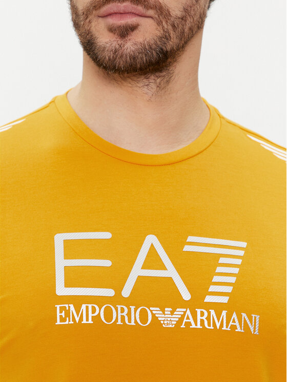 EA7 Emporio Armani EA7 Emporio Armani T-Shirt 3DPT29 PJULZ 1680 Żółty Regular Fit