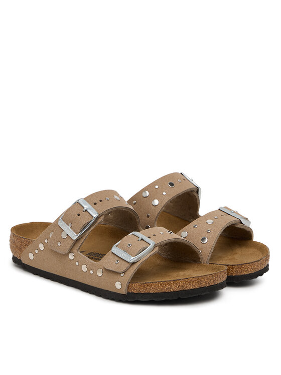 Birkenstock Birkenstock Klapki Arizona Rivet 1031708 S Beżowy