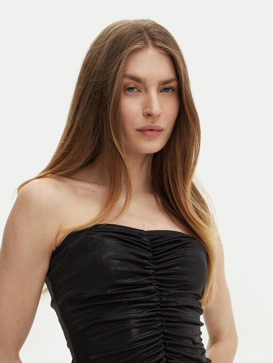 NORMA KAMALI NORMA KAMALI Sukienka koktajlowa ST3243LMD89001 Czarny Slim Fit