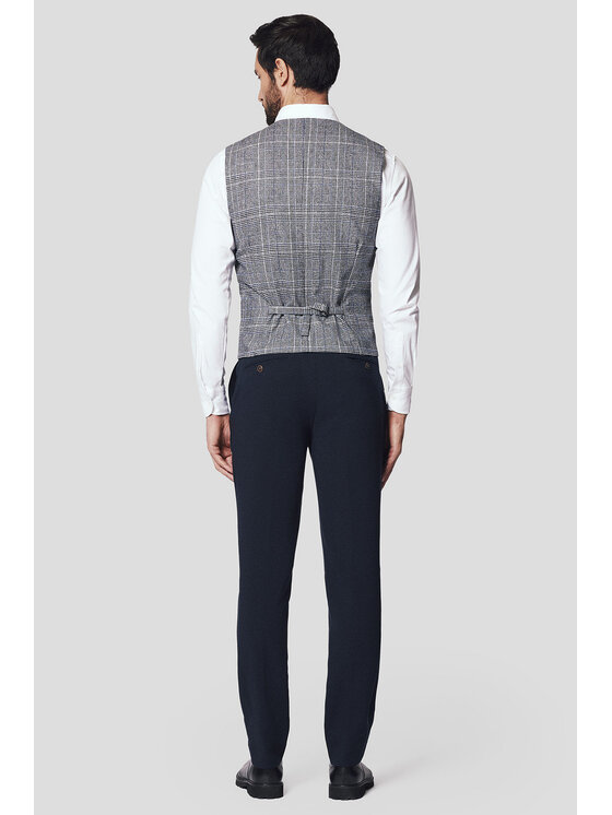 Lancerto Lancerto Kamizelka Grosseto KA131224000012 Szary Slim Fit