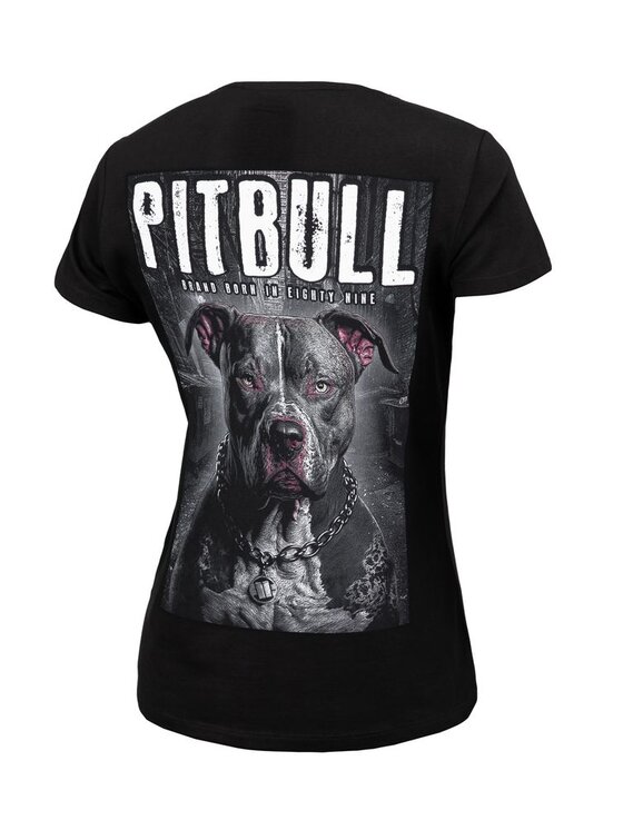 PITBULL PITBULL T-Shirt Koszulka damska Street King XS Czarny Regular Fit