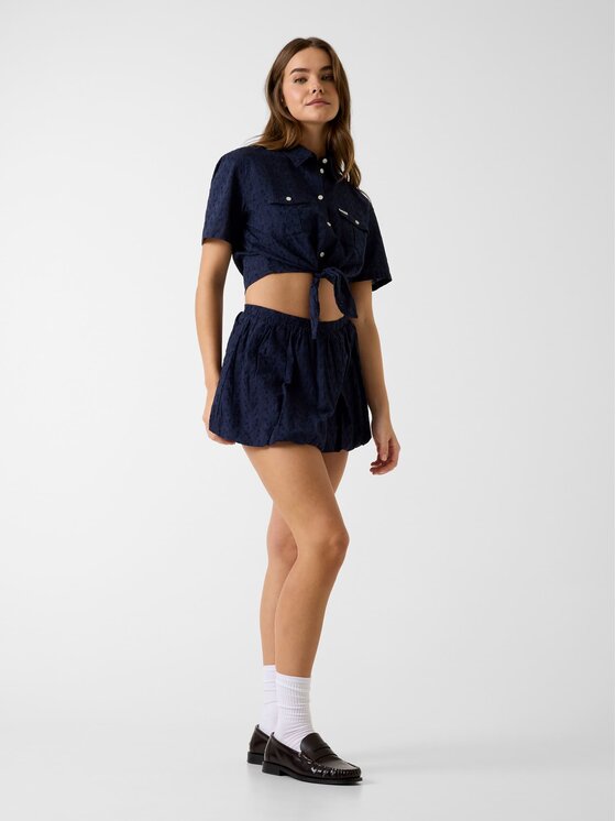 Guess Guess Mini sukně 181545 Modrá Classic Fit