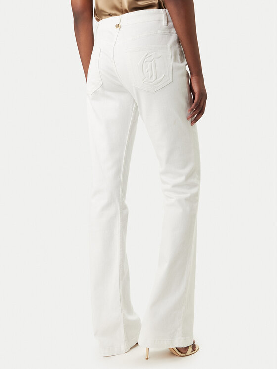 Just Cavalli Just Cavalli Traperice 80PAB5F3 CEWCA Bijela Flare Fit