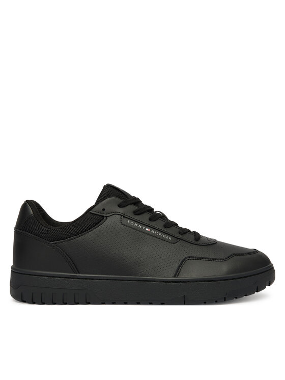 Tommy Hilfiger Tommy Hilfiger Sportcipők Th Basket Core Lite Lth FM0FM05713 Fekete