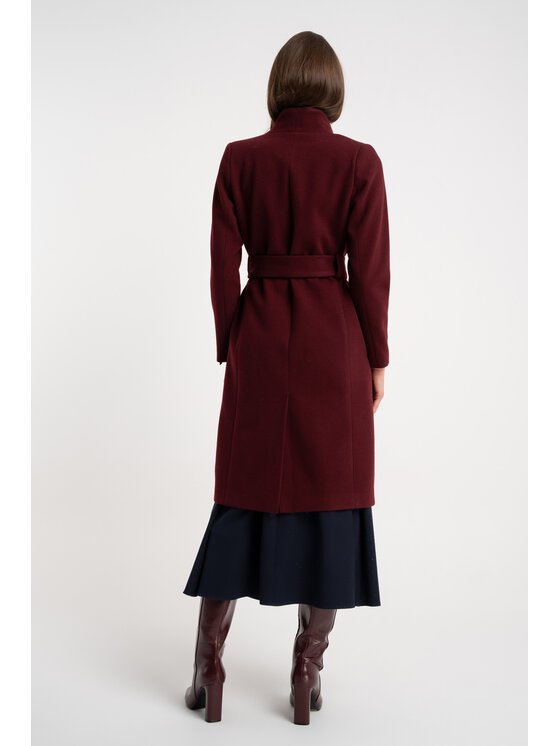 CLICK CLICK Παλτό χειμωνιάτικο 70-0022 Μπορντό Reglan Fit