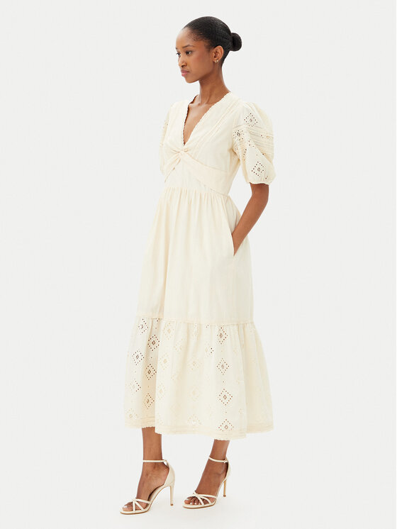 French Connection French Connection Rochie de vară 71YFX 70 Bej Regular Fit