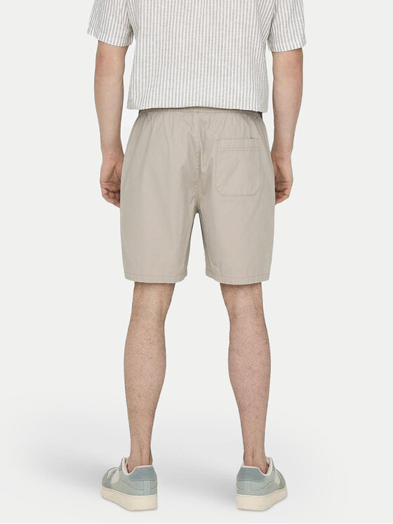 Only & Sons Only & Sons Szorty materiałowe Tel 22027949 Beżowy Regular Fit
