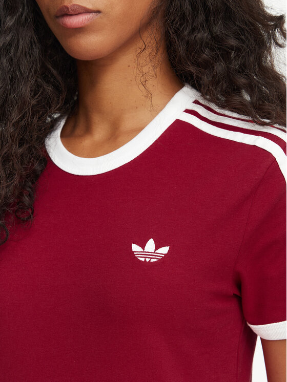 adidas adidas Тишърт 3-Stripes Slim KS4779 Червен Regular Fit