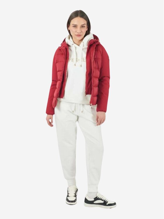 Yes Zee Yes Zee Kurtka puchowa Giubbino donna Czerwony Regular Fit