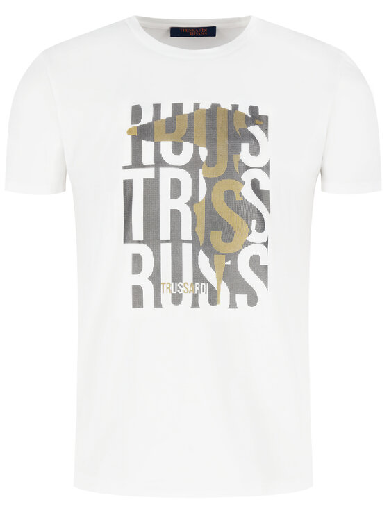 Trussardi Trussardi T-Shirt 52T00324 Λευκό Regular Fit