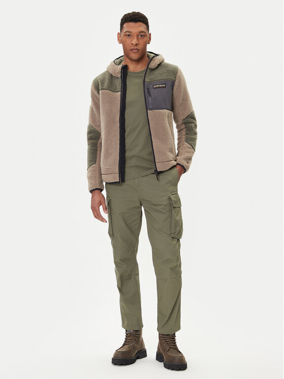 Napapijri Napapijri Flis Yupik NP0A4GNS Zelena Regular Fit