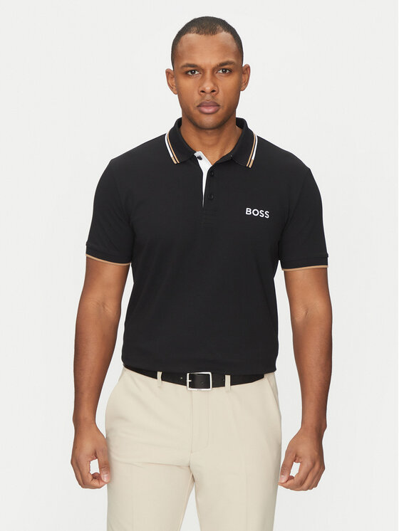 BOSS Polokošeľa Paddy Pro 50469102 Čierna Regular Fit
