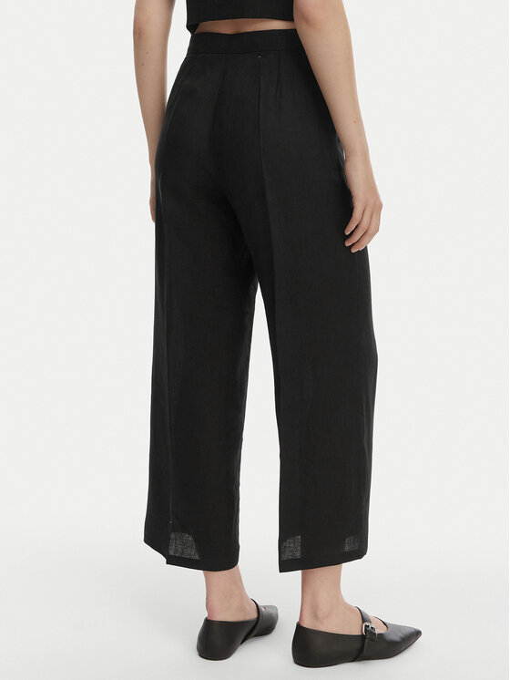 Marella Marella Панталони тип кюлоти Clava 2615131182 Черен Regular Fit