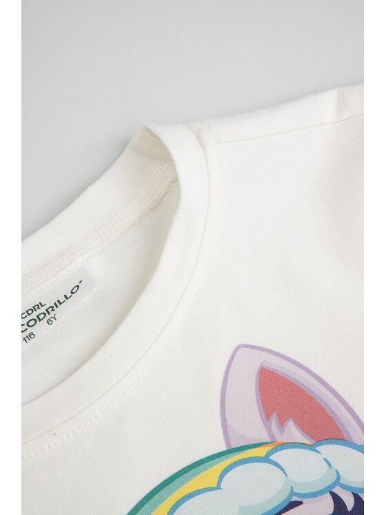 Coccodrillo Coccodrillo T-Shirt ZC6143208LGD-003 Krémová Regular Fit
