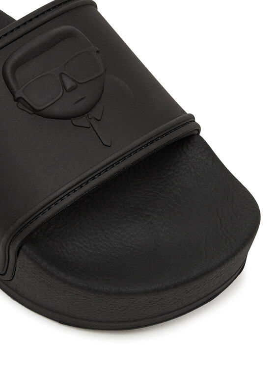 KARL LAGERFELD KARL LAGERFELD Şlapi Kondo Maxi KL80819M Negru