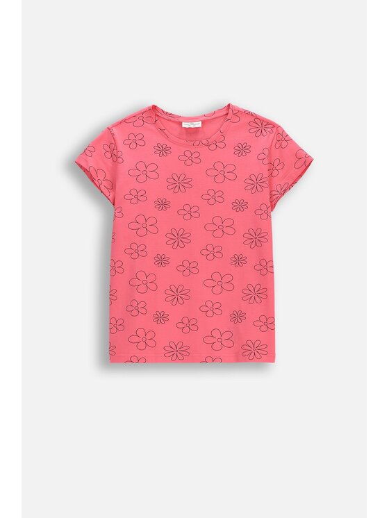 Coccodrillo Coccodrillo T-Shirt WC6143218VGA-007 Różowy Regular Fit