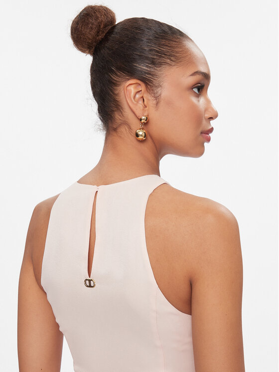 TWINSET TWINSET Rochie cocktail 241TP2101 Roz Regular Fit