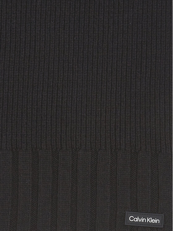 Calvin Klein Calvin Klein Šalikas Elevated Rib Knit Scarf K50K511006 Juoda