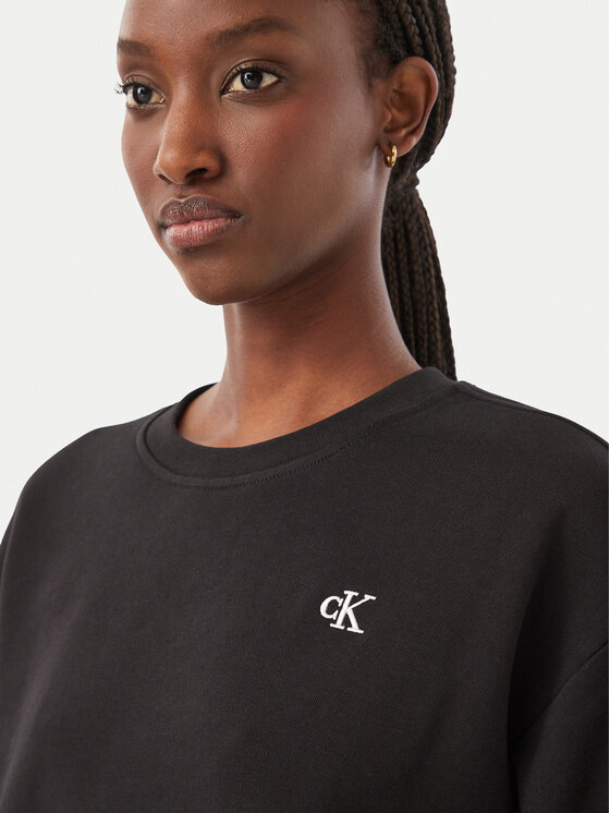Calvin Klein Jeans Calvin Klein Jeans Суитшърт Monogram LV047F223G Черен Regular Fit