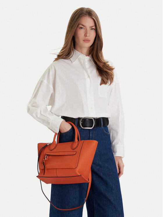 Longchamp Longchamp Ročna torba 10104HTA Oranžna