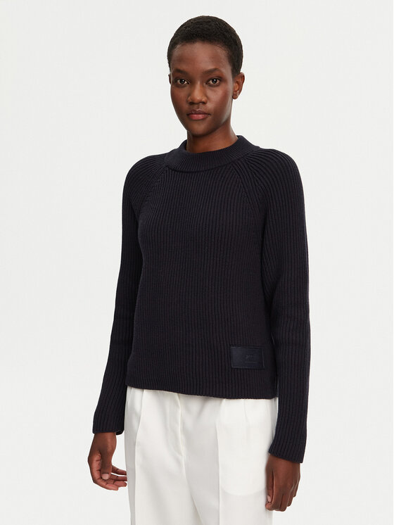AMI Paris AMI Paris Sweater FKS024.KN0031 Sötétkék Regular Fit
