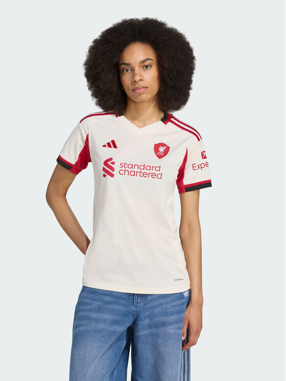 adidas adidas Koszulka techniczna Liverpool FC 25/26 Away Jersey Biały Regular Fit
