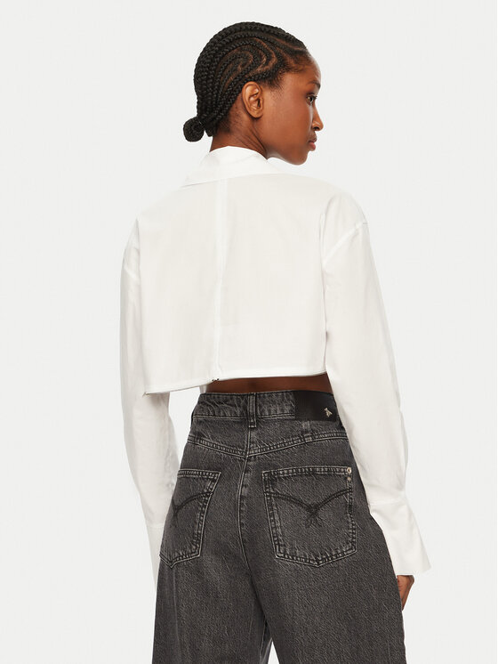 Patrizia Pepe Patrizia Pepe Marškiniai 8C0737/AH74-W103 Balta Regular Fit