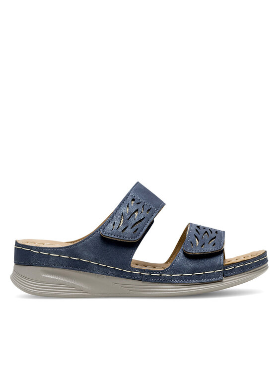Clara Barson Pantoletten WYL05010-11 Blau, Größe 36