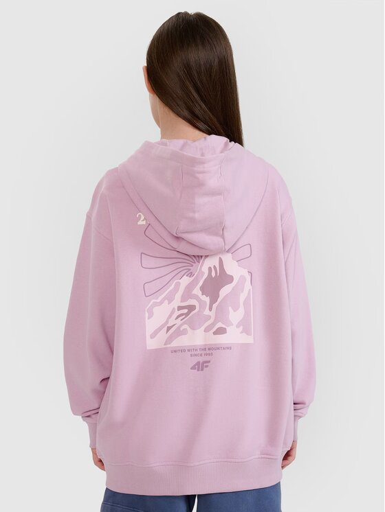 4F 4F Bluza 4FJWSS25TSWSF1482-52S Różowy Oversize
