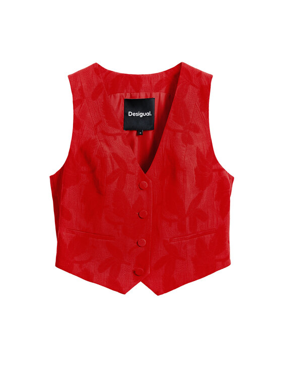 Desigual Desigual Mellény Portland 25SWEW24 Piros Regular Fit