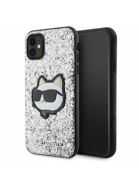 KARL LAGERFELD KARL LAGERFELD Etui na telefon iPhone 11 Srebrny
