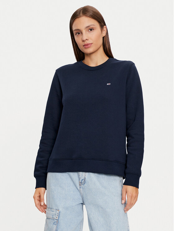 Tommy Jeans Mikina DW0DW19959 Tmavomodrá Regular Fit