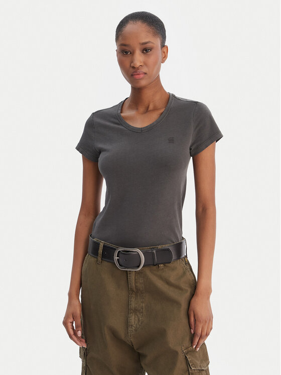 G-Star Raw G-Star Raw Тишърт Eyben D24533-B059 Черен Slim Fit