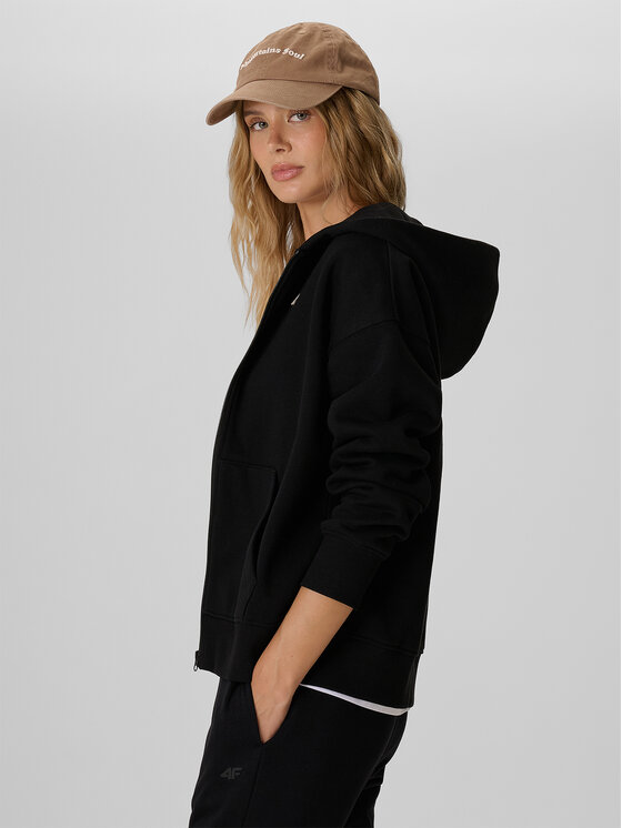 4F 4F Bluza OUTLAND Czarny Relaxed Fit