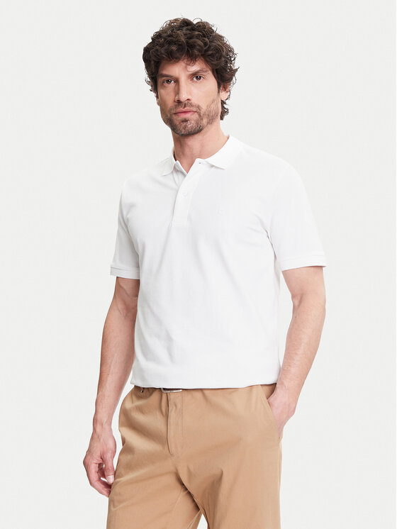 Pierre Cardin Polo C5 21354.2110 Bianco Regular Fit, taglia : 3XL