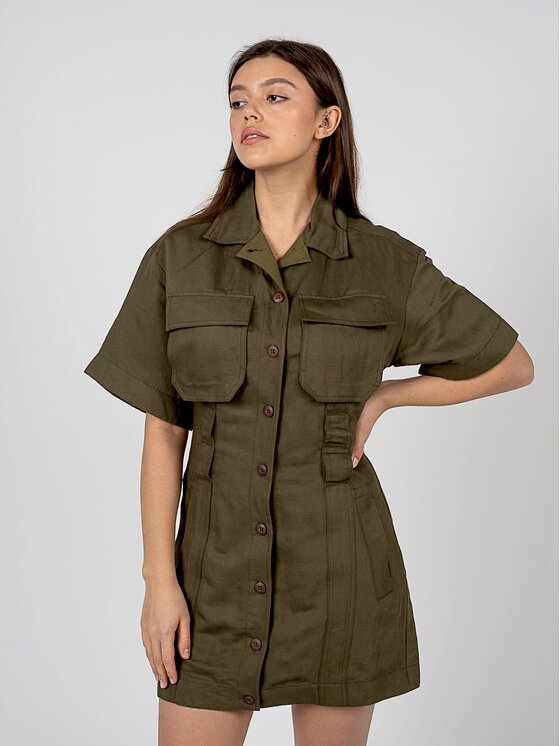 Diesel Diesel Φόρεμα A04564-0HCAI Πράσινο Regular Fit