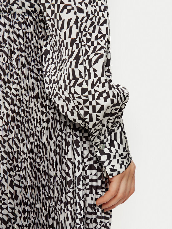 KARL LAGERFELD KARL LAGERFELD Rochie tip cămașă A1W13020 Alb Regular Fit