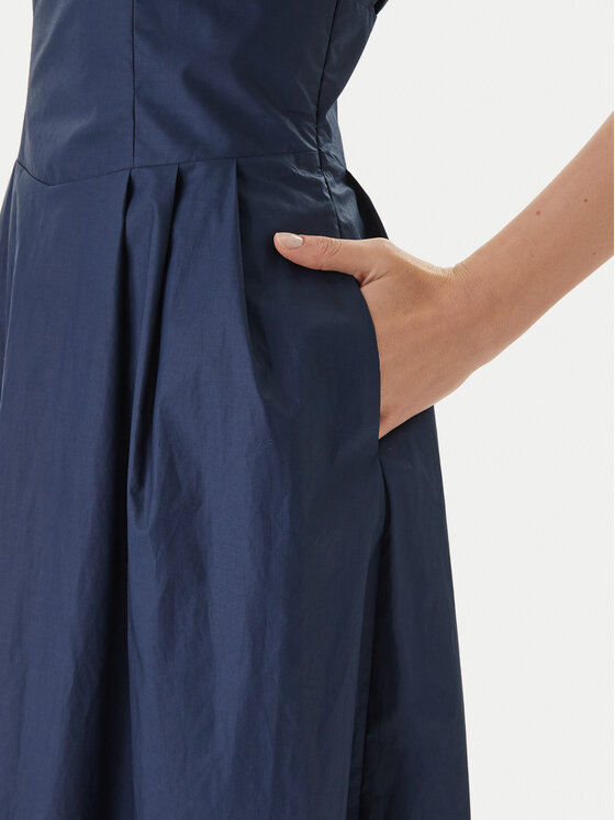 Guess Guess Kleid für den Alltag W6GKA0 W2353 Dunkelblau Regular Fit