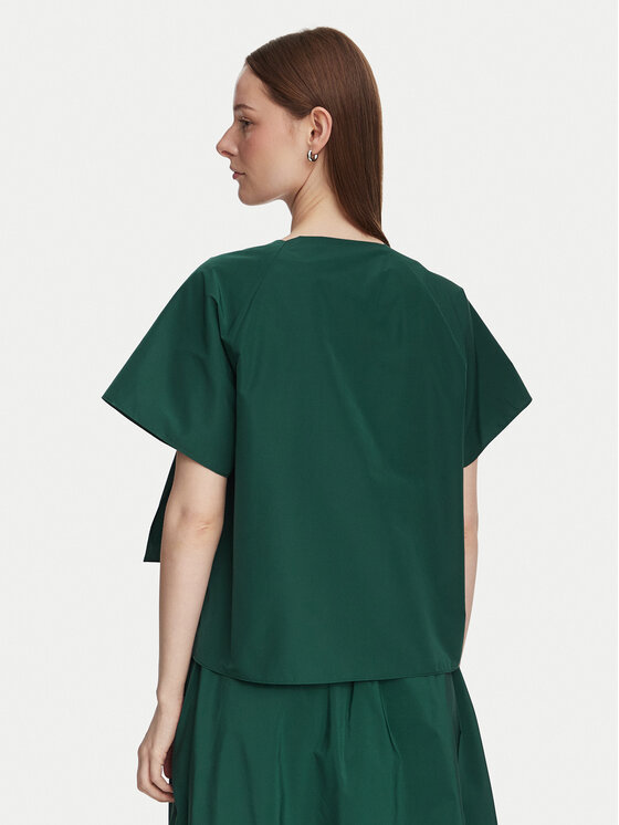Weekend Max Mara Weekend Max Mara Блузка Recente 2625166071 Темно-зелений Regular Fit