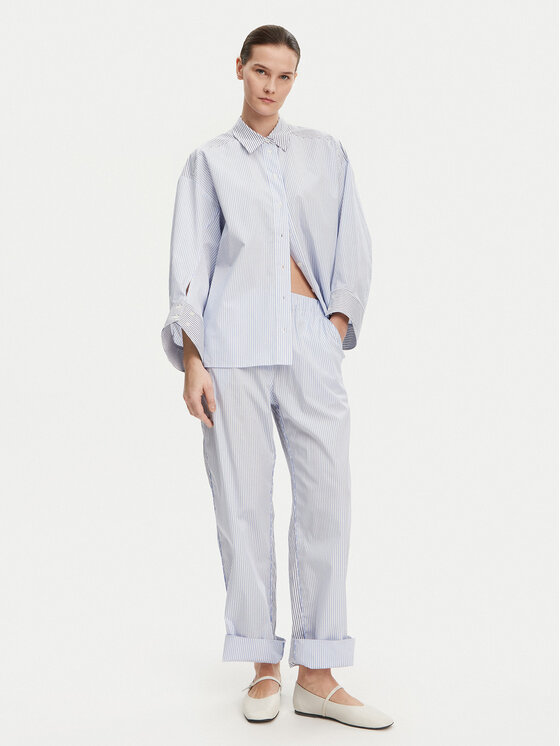 Munthe Munthe Cămașă Filberto 251102325126 Albastru Oversize