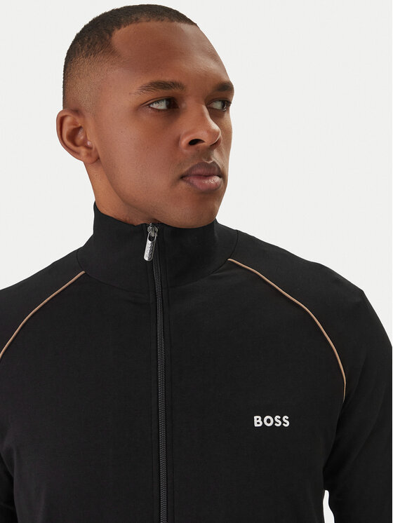 BOSS BOSS Pulóver Mix&Match 50515307 Fekete Regular Fit