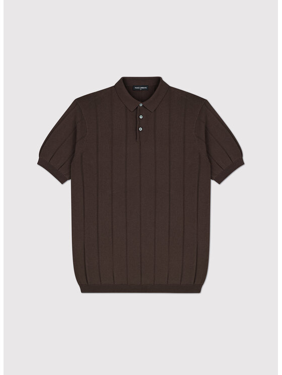 Pako Lorente Pako Lorente Polo P26WF-TX-005 Brązowy Regular Fit