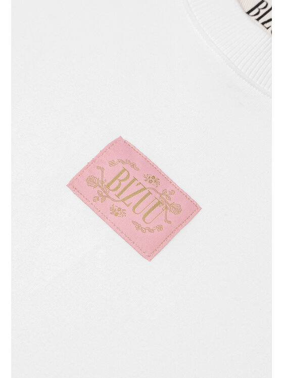 BIZUU BIZUU T-Shirt PARADISO Biały Standard Fit