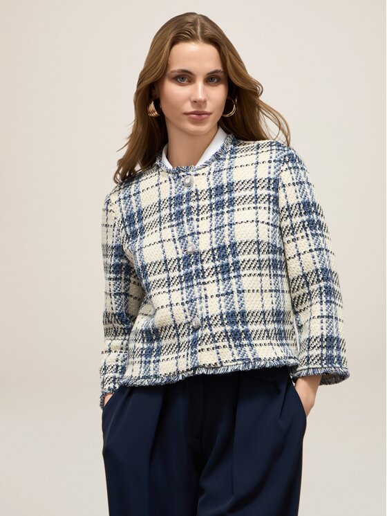 Oltre Oltre Giacca outdoor R208R002306N0Z4 Blu Boxy Fit