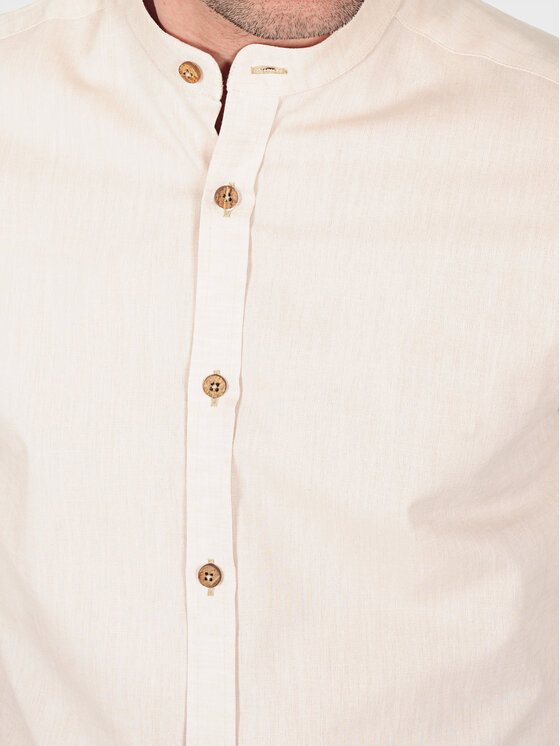 Evenemen Evenemen Koszula JAMES Beżowy Slim Fit